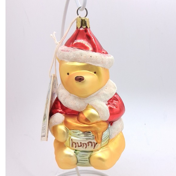 Midwest Of Cannon Falls Other - Disney Classic Winnie the Pooh 1997 Glass Christmas Ornament Germany